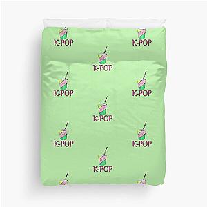 Kpop Soda:Green Duvet Cover