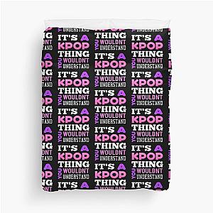 A KPOP THING - BLACK Duvet Cover