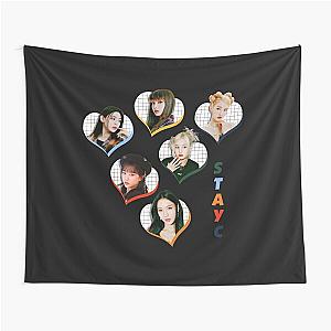 Kpop STAYC Sumin Sieun Isa Seeun Yoon J Tapestry