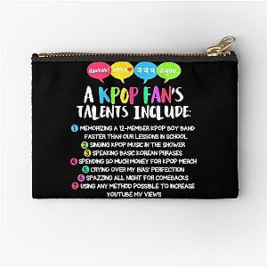 A KPOP FAN'S TALENTS Zipper Pouch