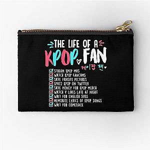 The Life of a Kpop Fan Zipper Pouch