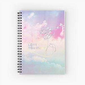 Love Yourself Her Pastel Clouds BTS Bangtan Kpop Merch Spiral Notebook