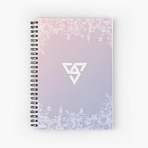 SEVENTEEN Kpop - Logo & Leaves Spiral Notebook