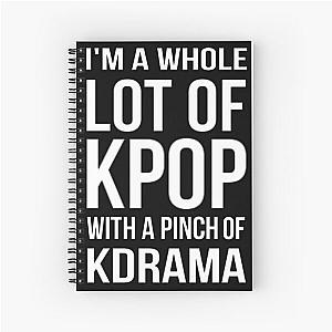 A LOT OF KPOP - BLACK Spiral Notebook