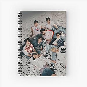 SKZ Stray Kids skz kpop bang chan lee know changbin hyunjin han seungmin jeongin maxident poster Spiral Notebook