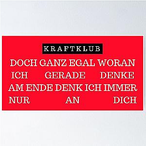 AM ENDE - KRAFTKLUB Poster