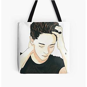 Kristen Stewart Watercolor Tote Bag