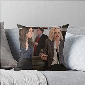 Happiest Season Kristen Stewart and Aubrey Plaza Throw Pillow