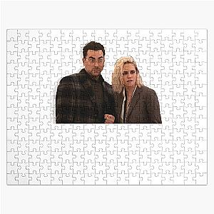 Vintage Retro Kristen Stewart And Dan Levy Gifts Jigsaw Puzzle