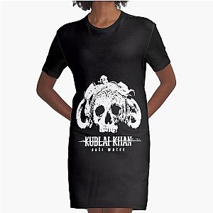 Kublai Khan Sale Waeer Skull Logo Metalcore Band - Graphic T-Shirt Dress
