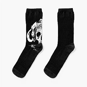 Kublai Khan Sale Waeer Skull Logo Metalcore Band  Socks