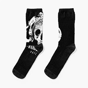 Kublai Khan Sale Waeer Skull Logo Metalcore Band Socks