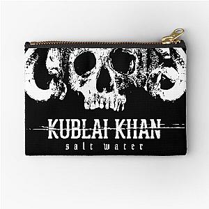 Kublai Khan Sale Waeer Skull Logo Metalcore Band Zipper Pouch