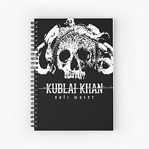 Kublai Khan Sale Waeer Skull Logo Metalcore Band  Spiral Notebook