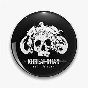 Kublai Khan Sale Waeer Skull Logo Metalcore Band - Pin