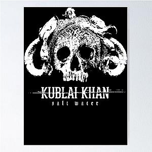 Kublai Khan Sale Waeer Skull Logo Metalcore Band  Poster