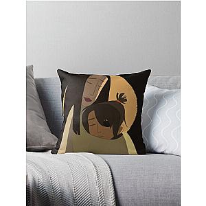 Kubo and his mother  Throw Pillow