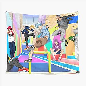 Kuroko no Basuke - Kuroko's Basketball - Rainbow Background Tapestry