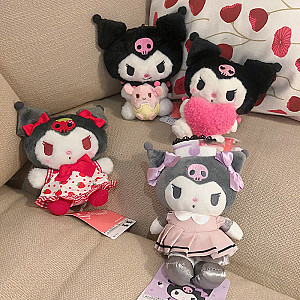 Kuromi Cartoon Doll With Dress Keychains