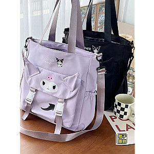 Kuromi Cartoon Sanrio Cartoon Cute Shoulder Crossbody Tote Bag