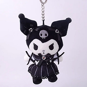 12cm Kuromi Sanrio Cartoon Plush Toys Keychain