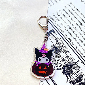 Halloween Sanrio Kuromi Pumpkin Cartoon Keychain