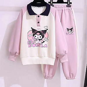 Kuromi Cute Cartoon Kolila Children's Swear T-shirt Pants