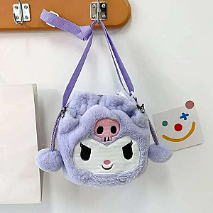 Kuromi Cartoon Soft Stuffed Doll Storage Box Bag