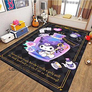 Kuromi Cute Cartoon Print Pattern Game Crawling Children's Room Carpet