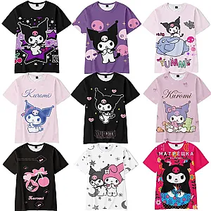 Cartoon Summer Kuromi 3D Print T Shirts