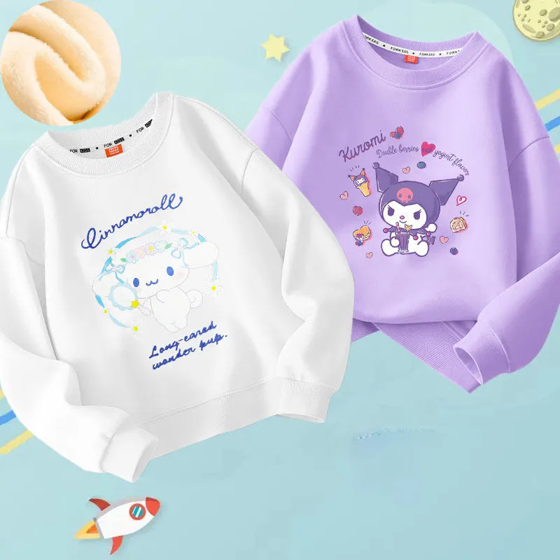 Kuromi Cinnamoroll Autumn Winter Sanrio Long Sleeve Hoodies | Kuromi ...