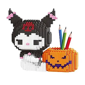 Kuromi Sanrio DIY Office Desk Pen Container Building Blocks