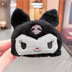 Kuromi Plush Hair Bands Hair Clips Ties Rope Bands Ponytail Bands Accessories