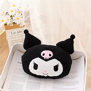 Kuromi Plush Girlish Car Decor Headrest