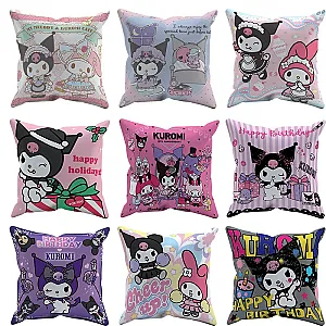 Cartoon Kuromi Pillowcase Bedroom Cushion Cover