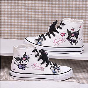 Kuromi High-Top Canvas Shoes