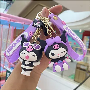 Sanrio Kuromi Cute Cartoon Doll Keychain