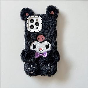 Kuromi Plush Soft Shockproof Phone Cases Cover For Iphone 11 12 13