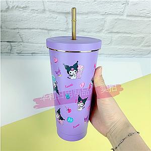 750ml Kuromi Stainless Steel Straw Cup