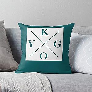 Kygo DJ Square Logo (White)   Throw Pillow