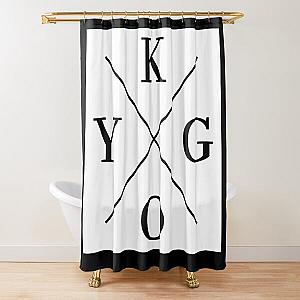 Kygo DJ Square Logo (White) Shower Curtain