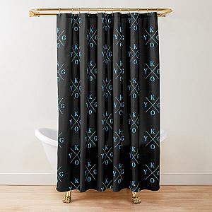 Kygo Black Blue Logo  Shower Curtain