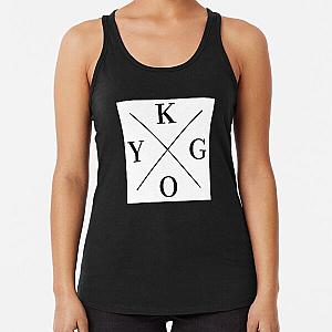 Kygo DJ Square Logo (White) Racerback Tank Top