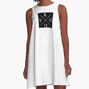 Kygo DJ Square Logo (Black) A-Line Dress