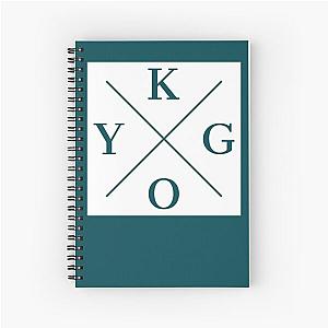 Kygo DJ Square Logo (White)   Spiral Notebook