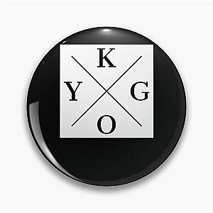 Kygo DJ Square Logo (White)   Pin