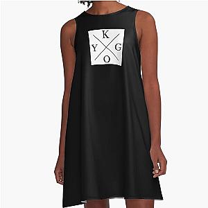 Kygo DJ Square Logo (White) A-Line Dress