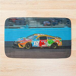Kyle Busch racing Nascar Cup watercolor Bath Mat