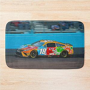 Kyle Busch racing his NASCAR Bath Mat