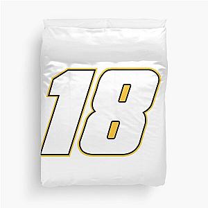 Kyle Busch Number 18 Duvet Cover